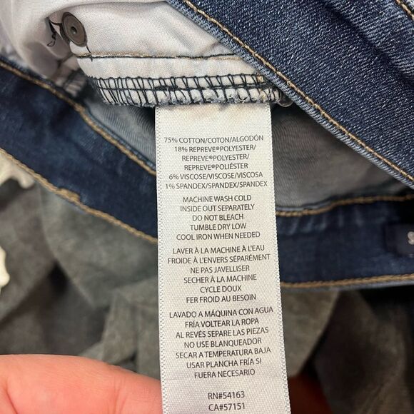 Calvin Klein Slim Straight Leg Raw Hem Jeans sz 10P/30 - Picture 2 of 7